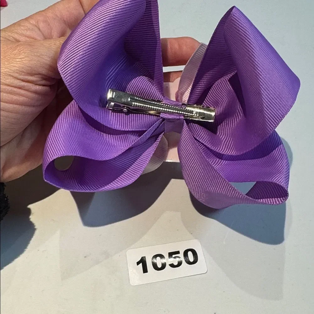 1050 Purple Color Hello Kitty Hair‎ Bow Alligator Clip